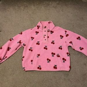 “New In” Oversized Pink Cherry Fuzzy Jacket size M
